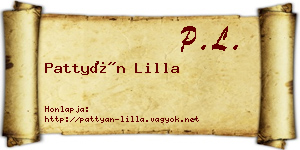Pattyán Lilla névjegykártya