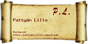 Pattyán Lilla névjegykártya