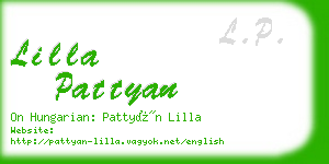 lilla pattyan business card